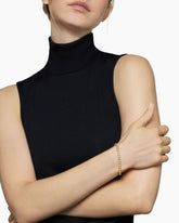 Tennis Bracelet in 18K Yellow Gold with Diamonds, 4.7mm